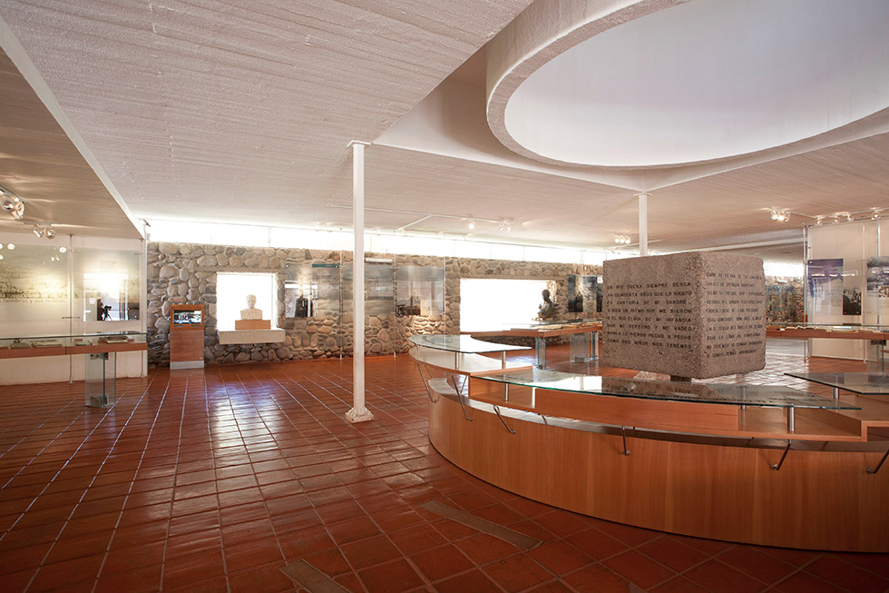 Central hall, Gabriela Mistral Museum in Vicuña.