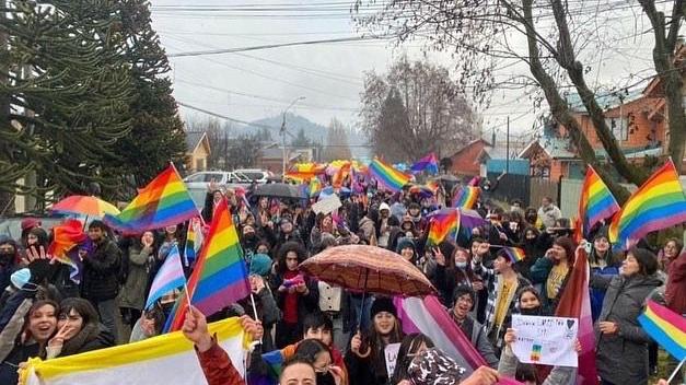 Marcha comunidad LGTBIQ+ en la región de Aysén