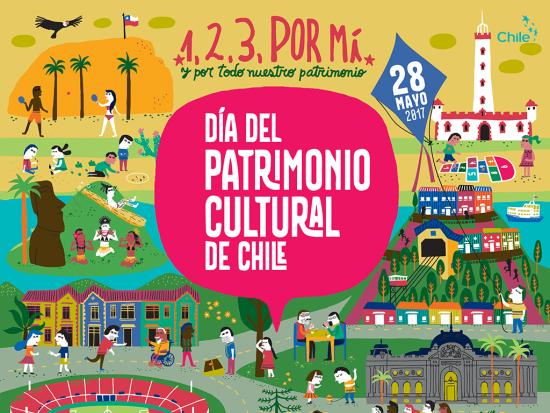 Fragmento del afiche del Día del Patrimonio Cultural 2017.