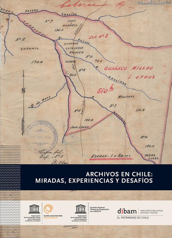 Detalle de la portada de "Archivos en Chile: "Miradas, experiencias y desafíos"