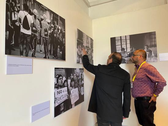 Seremi de las Culturas, las Artes y el patrimonio junto al Director Regional del Servicio Nacional del Patrimonio Cultural en Museo regional de Antofagasta